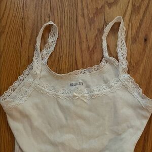 Hollister Cream Lace Trim Chemise